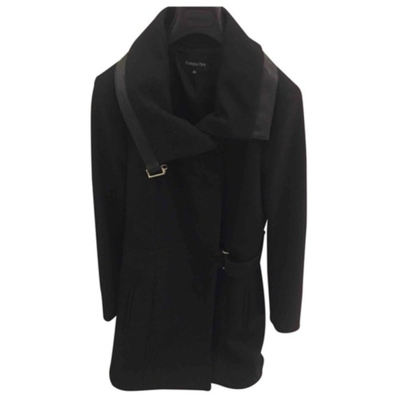 Patrizia Pepe Mock Neck Wool Coat - Picture 3 of 7